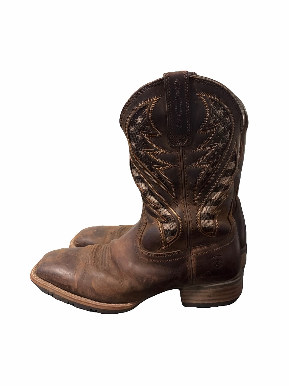ARIAT MEN'S HYBRID VENTTEK PERFORMANCE WESTERN BOOTS BROAD SQUARE TOE - Picture 4 of 9